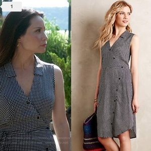Anthro 11.1 Tylho gingham button dress